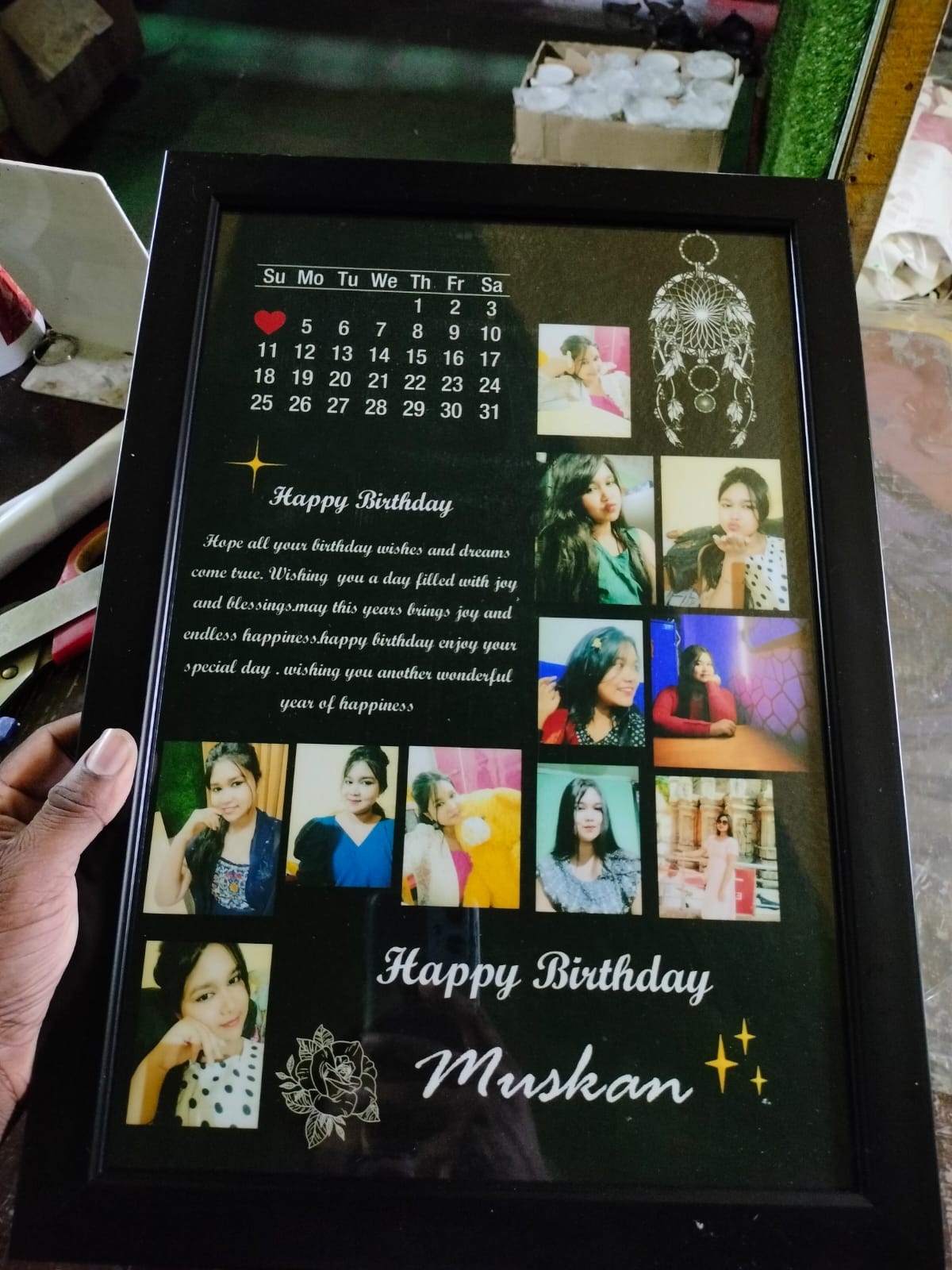 Customized Birthday Frame Design