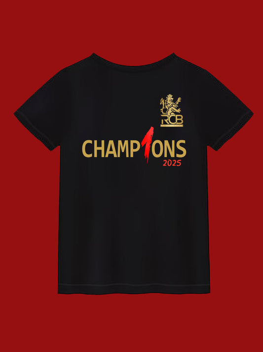 RCB Champions Tee – BLACK